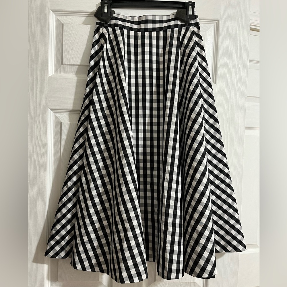 Kate Spade Gingham Midi Skirt Size 0